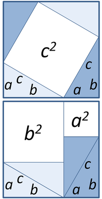 Teorema lui Pitagora are cel puțin 370 de demonstrații cunoscute.