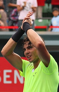 Rafael Nadal is de huidige nummer één van het ATP enkelspel.