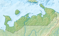 Mapa de la región autónoma de Nenets.  