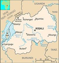 Mappa di Ruanda