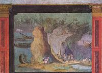 Roman fresco of the Odyssey (now in the Bibliotheca Apostolica of the Vatican), c. 150-100 BC.