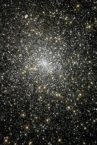 The globular cluster M15 has a 4000 solar mass black hole in its core.