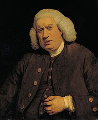 Samuel Johnson hacia 1772, pintado por Sir Joshua Reynolds.