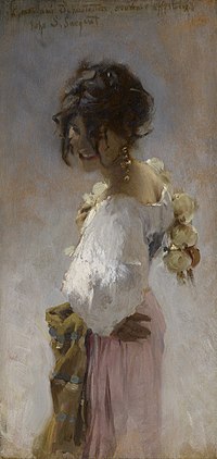 Zijn favoriete model: Rosina Ferrara. Ze werd door een andere kunstenaar beschreven als "de tawneyhuid, panteroog, elfenachtige Rosina, wildste en lichtste van alle wilde wezens op het woeste eiland Capri". Sargent schilderde haar tien keer in 1878.