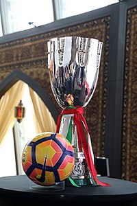 De Supercoppa Italiana gewonnen door Milan in 2016.  