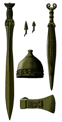 Quelques armes de bronze courantes à l'âge du bronze