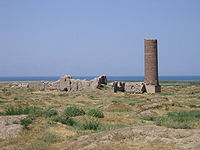Ruinas en la ubicación de la antigua ciudad de Van.
