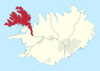 De Westfjorden in IJsland.