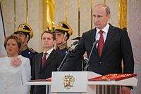 Toma de posesión de Vladimir Putin el 7 de mayo de 2012.  