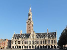 Leuven, üniversite kütüphanesi.
