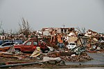 Schade door tornado's in Joplin, Missouri.  