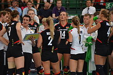 Time out for the German women's national team at the 2013 European Championship