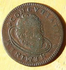 Die Malteserritter hatten ihre eigenen Münzen: auf dieser ist der Kopf Johannes des Täufers auf einem Servierteller abgebildet (1792)