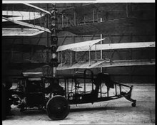 Play media file Test flight of a helicopter by Raúl Pateras-Pescara at Issy-les-Moulineaux airfield, Paris (1922)