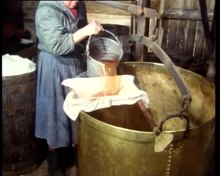 Play media file Video: Cooking apple cabbage in Belgium, 1980