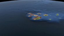 Media afspelen Animatie kaart van de Galápagos Eilanden van Ecuador
