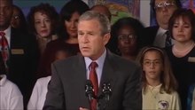 Play media file George W. Bush's first reaction a few minutes after the attacks on the World Trade Center (Sarasota on September 11, 2001 at 9:30 a.m.)