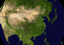 China - NASA satellite image