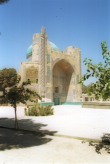 The shrine of Khwaja Abu Nasr Parsa in the city center, called the "Green Mosque".