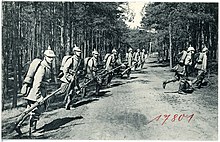 G98を持つ兵士たち、1914年のドレスデン