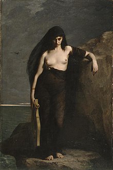 Charles-August Mengin: Sappho, 1877. Manchester Art Gallery