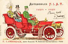Fiat postcard (1905)