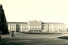 Schönbrunn Palace in 1952, still under British post-war occupation