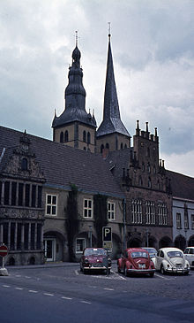 City hall with Nicolai church in 1972