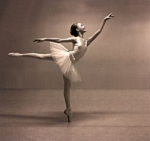 Balé: Silje faz um arabesco (por seu pai, Frode Inge Helland)