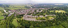 Arundel Castle aerial view 2017