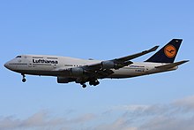 Een Lufthansa 747-400  
