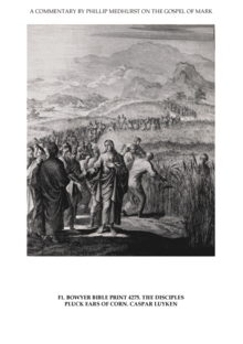 Jesus' followers gather ears of corn from fields on the Sabbath. Caspar Luyken. Bowyer Bible in the Bolton Museum, England