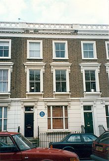 Talo, jossa Sylvia Plath asui ja jossa hän tappoi itsensä.  