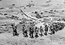 Le renforcement à Omaha Beach : des renforts d'hommes et de matériel se déplacent vers l'intérieur des terres 7 juin 1944