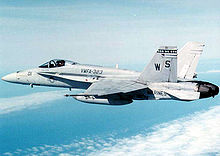 An F/A-18A of the USMC in the 1980s