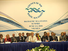 Council of the Baltic Sea States Summit in Vilnius 1-2 June 2010  