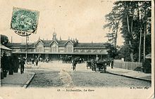 Abbeville järnvägsstation (vykort från 1905)  