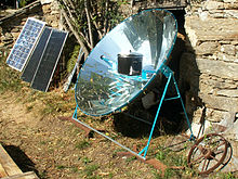 Cozedor solar parabólico