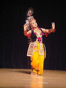 Una bailarina de Manupuri