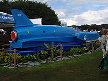 Bluebird-replika, Tatton Parkin kukkanäyttely, 2009  