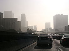 Smog in Downtown Los Angeles, Pasadena Highway