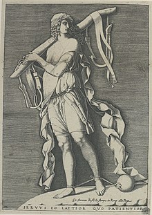 Adamo Ghisi: Allegori om slaveri, radering, 1573.