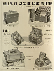 Advertisement for suitcase, 1898