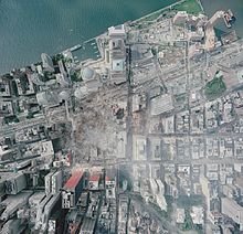 High resolution aerial view of Ground Zero