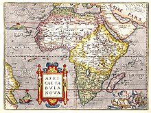 Africa from a European point of view, around 1570