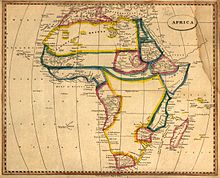 Africa from a European point of view, around 1812