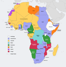 Colonization of Africa around 1914