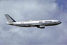 Air France A300B2 на авиасалоне в Фарнборо в 1974 году