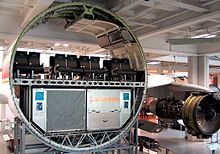 Fuselage de l'Airbus A300 au Deutsches Museum de Munich, Allemagne