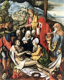 Lamentación por Cristo , óleo, 1500-3  
